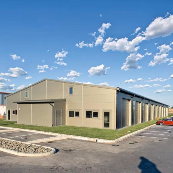 Modular Steel Frame Parking Garage Structure Building 40m x 80m x 6m Multi Level Vehicle Construction
