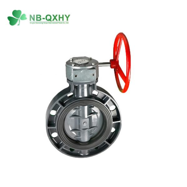 Samples UPVC PVC Butterfly Valve Manual ISO9001 Butterfly Valve Ball Valve with Geartype