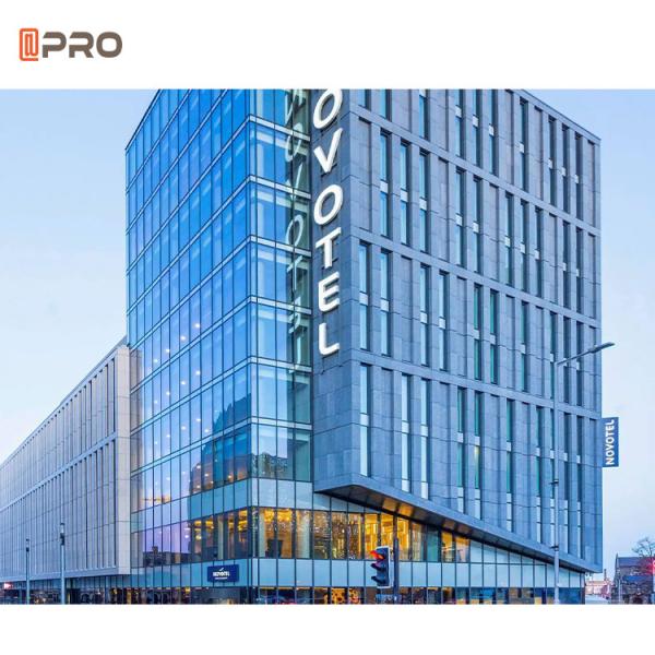 Architectural  black and white Glass Curtain Walls for Contemporary Design