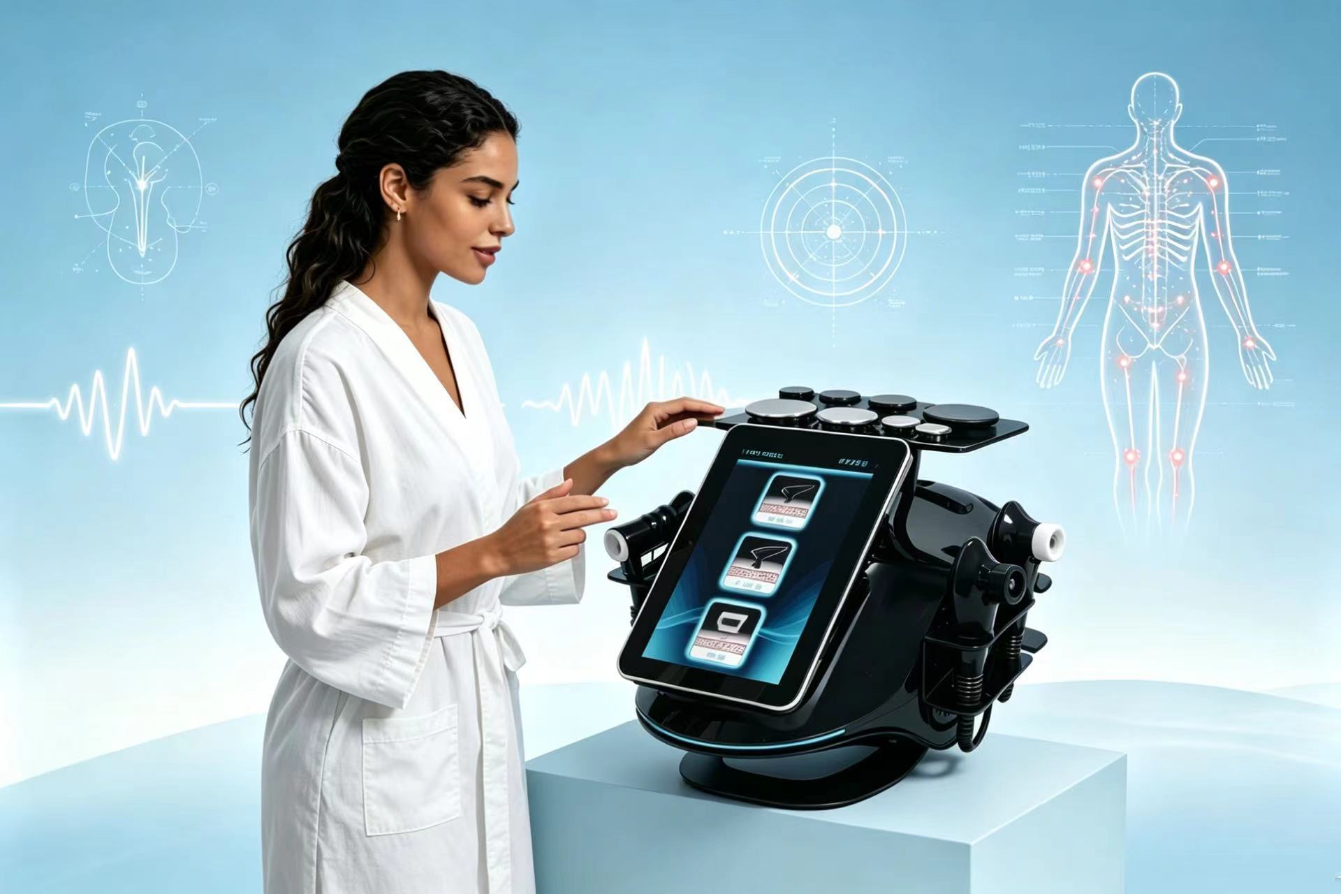 Hazeen 448K Tecar RET CET Repair Firm Treat Skin Fascia Clinic Spa Equipment