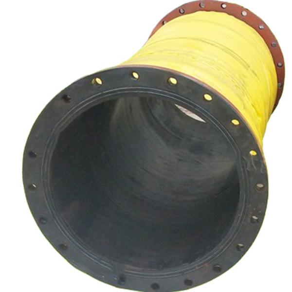 Coal Mines Slurry Suction Hose 8 Inch 10 Inch Flange Spiral Steel Wire Skeleton