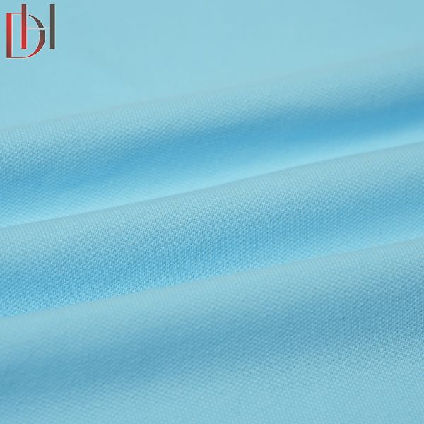 High Quality Comfortable Breathable Rib Plain Dyed 96% Cotton 4% Spandex Jersey Polo Pearl Fabric
