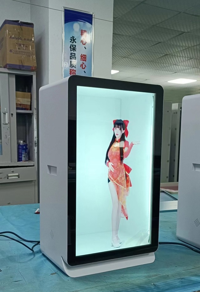 15.6 Inch Transparent Digital Display Cabinet for Brand Showcase and Visual Marketing Display