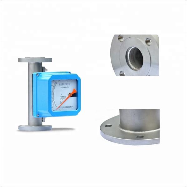 LCD Display Metal Tube Rotameter 4-20mA Output With Easy Maintenance