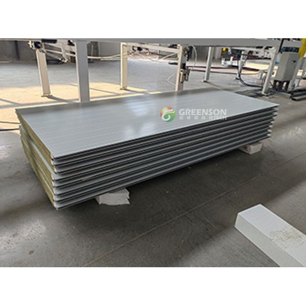 Full-Automatic Continuous Rock Wool Sandwich Panel Production Line With 40-300 Mm Thickness And 950-1200 Mm Width