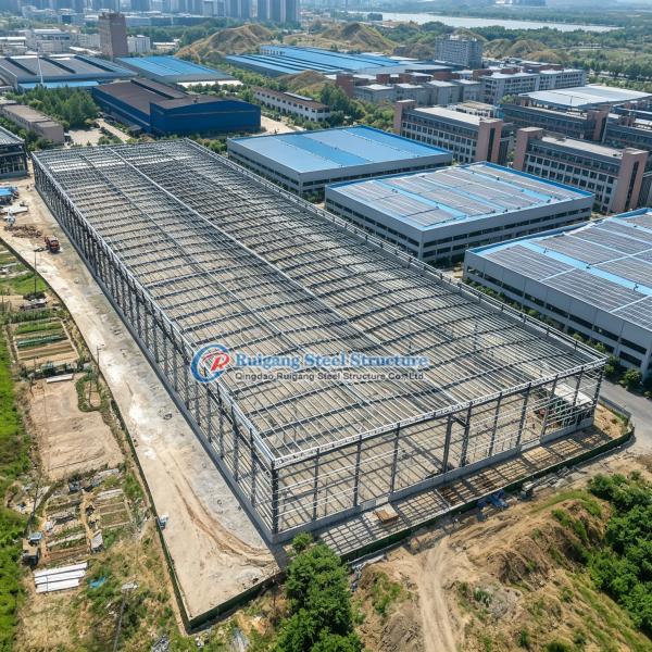 Q345b Q235b Steel Structure Workshop Factory With Fire Rated Materials