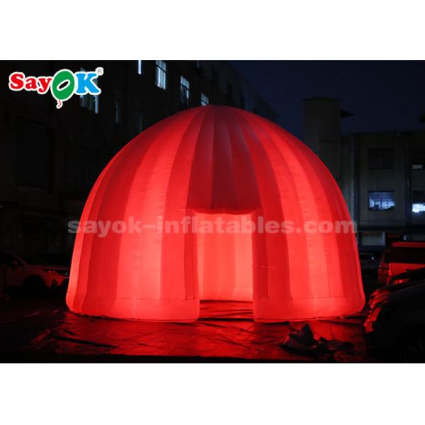 Inflatable Outdoor Tent 8 Meter LED Lighting Inflatable Air Dome Tent For Promotion Event