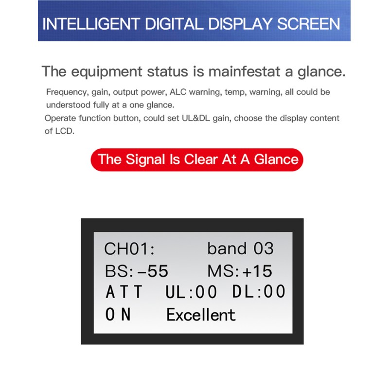 Digital Band selective 2G 3G Cell Phone Repeater , 4g Amplifier 5g Mobile Phone Signal Detector
