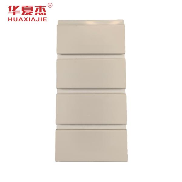 Umidade - o Pvc Slatwall plástico da prova almofada o vinil branco 8ft interiores e exteriores