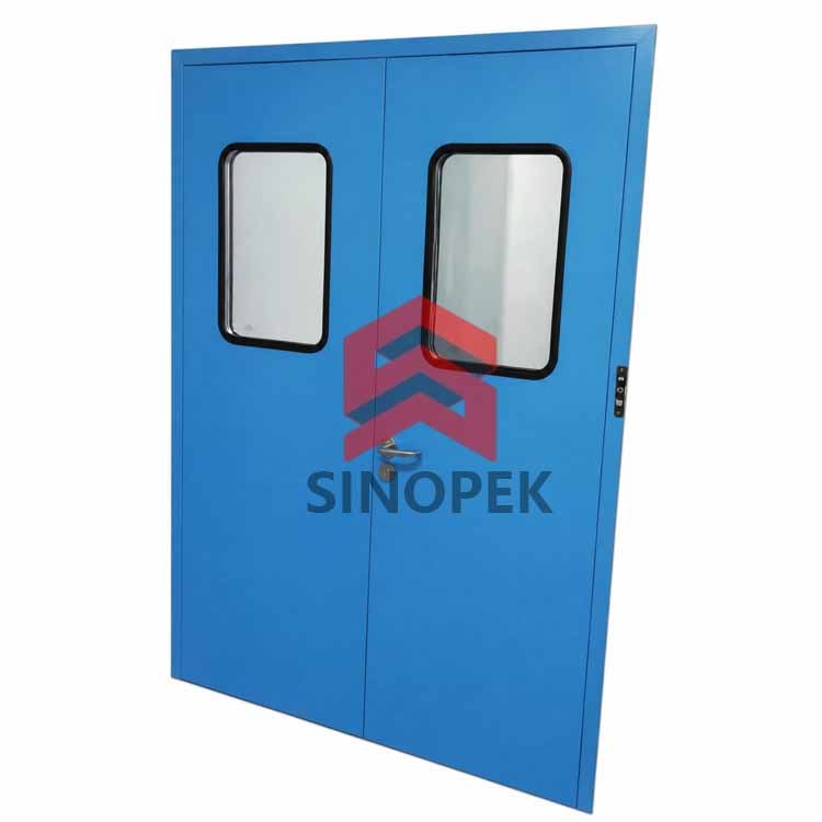 Medical Airtight Cleanroom Door | Hermetic Pressure Seal | Hospital & GMP Grade