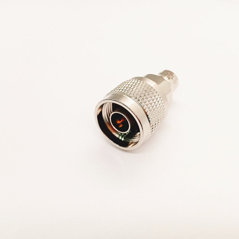 N/BNC-JK RF Adapter DC-6GHz Gold-Plated Brass with Low VSWR ≤1.25 for Stable Signal Transmission