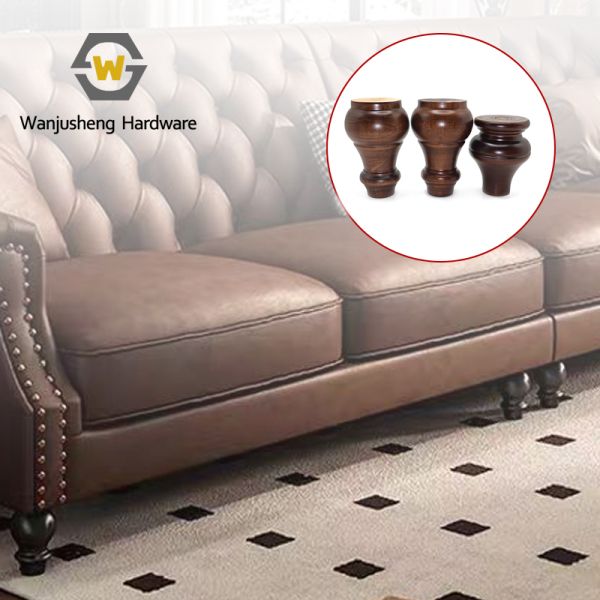 Gourd-shaped Solid Wood Table Legs Antique Furniture Sofa Cabinet Bed Guest Room Living Room Hardware Accessories