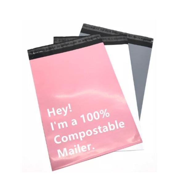 GDCX Biodegradable Plastic Poly Mailers Compostable Mailing Bag  Corn Starch Mailing Bag Biodegradable Shipping Mailer