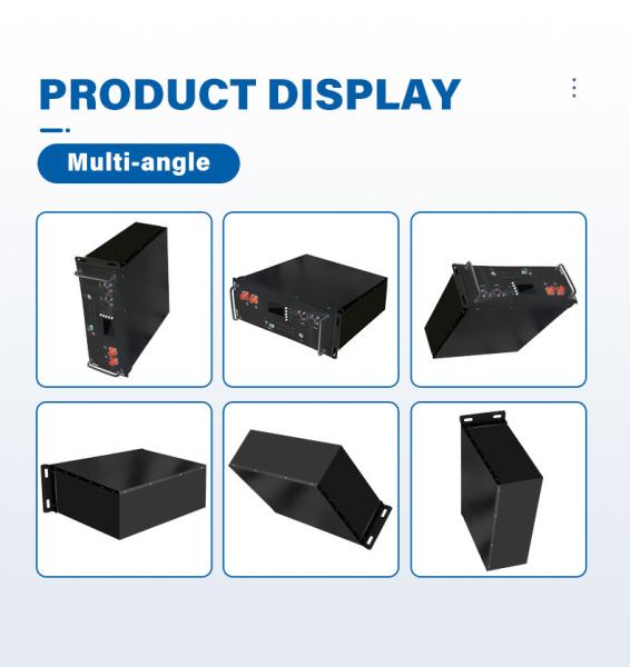 Smart BMS LiFePO4 10kwh 48V 200Ah Solar Lithium Ion Server Rack Mounted Battery Pack For Solar System