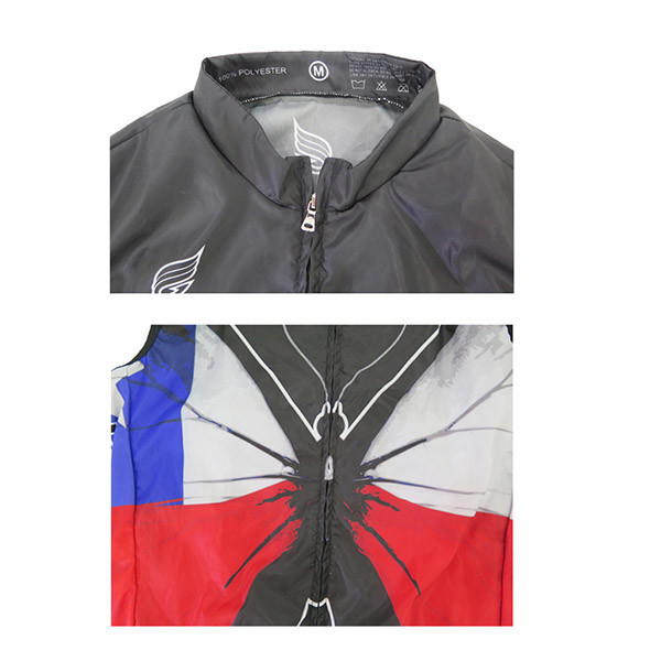 Free Design Cycling Sports Clothing Cycling Wind Vest For Cyclist Zipper Closure