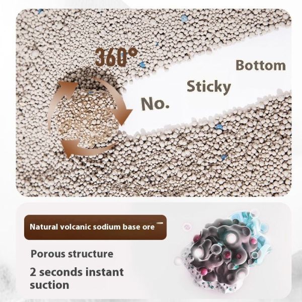 Dust Free Bentonite Cat Litter Natural Mineral Formula with Powerful Odor Lock Control