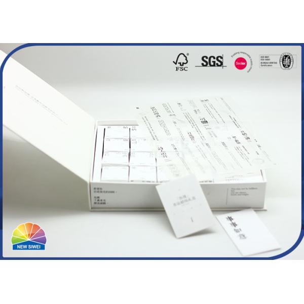 Коробка крышки белой бумаги духов прикрепленная на петлях подарком для бумаги свечи особенной с ЕВА