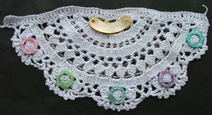 vintage crochet cup mats round motif doilies Crochet Applique headband flowers boutique