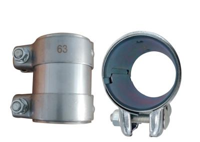 Folha galvanizada 3 parafuso dobro da braçadeira de faixa da exaustão do acoplamento Ss304 do metal da polegada