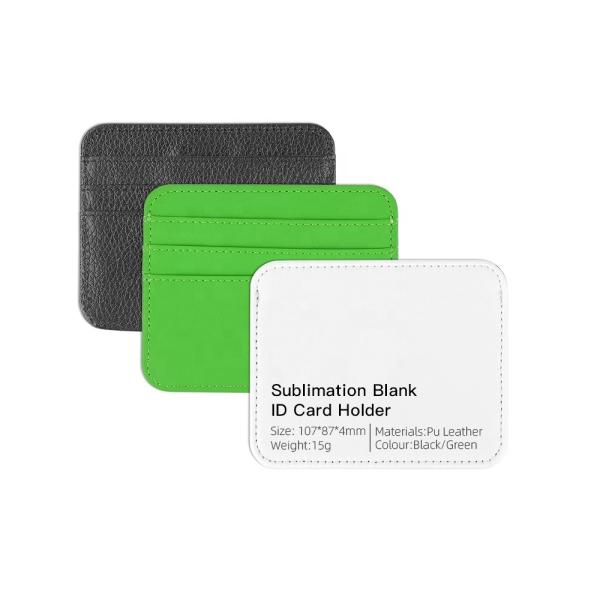 Super Thin Sublimation Leather Card Holder For Sublimation photos Transfer