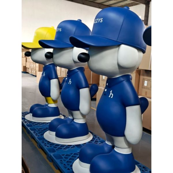 Business Decoration Fiberglass Mascots Custom Branding Sculptures for Shops & Exhibitions