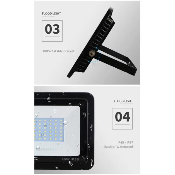 Высокий свет потока СИД яркости ультра тонкий, свет потока СИД 120 ватт с стеклянной крышкой