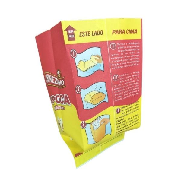 Red DIY Microwave Popcorn Bags Food Grade  Greaseproof Paper 95 Microns