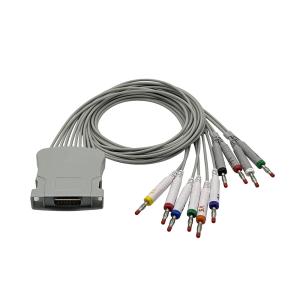 Midmark compatible ECG Cable 10-Lead Banana leadwires 3-100-0203