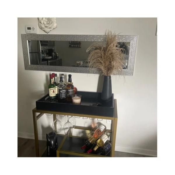 Brass Wine Drink Bar Cart Restaurant Serving Trolley Customized