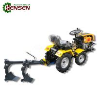 Tracteur multifonctionnel Mini Tracteur 4 roues motrices avec 2 charrues en fer blanc Certification CE