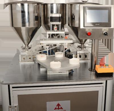 Quantitative Injection Method of Three Colors Air Cushion BB cream Filling Machine SUS304 1020Pcs/h