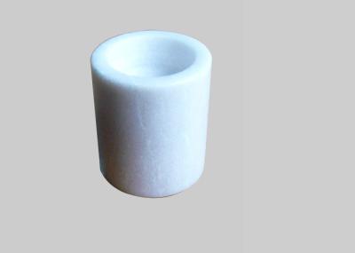 White Marble Stone Tealight Candle Holders Round Shape For Home Decoration