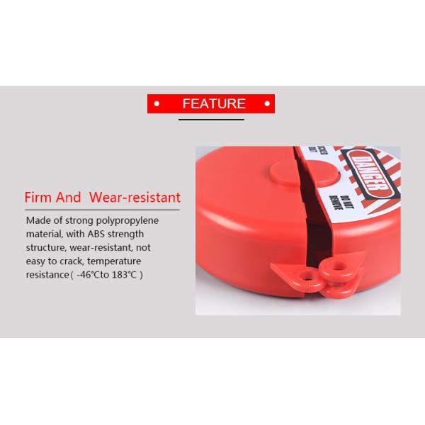 Industrial Valve Lockout Covers , Humanity Design Gate Valve Safety Lock