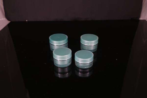 hand lip crystal pump empty square white Screen Printing Airless 30ml Cosmetic Cream Jars