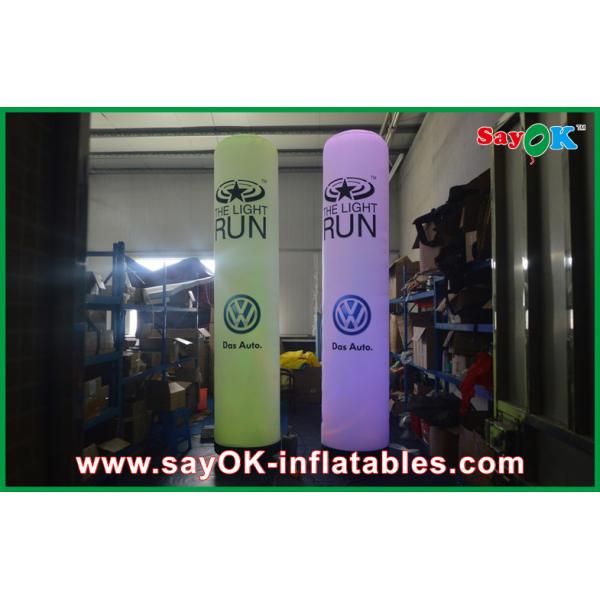 Lighting Tube Pillar Custom Inflatable Advertising Inflatable Column 2m Height