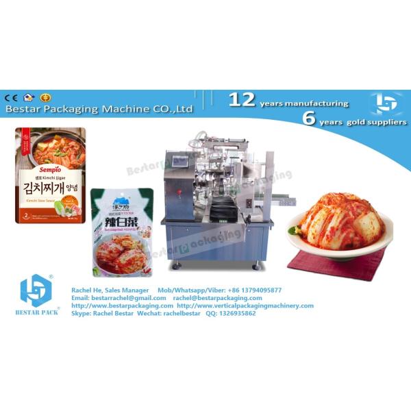 Automatic doyapck machine for kimchi packing in plastic pouch