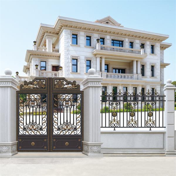 Security Handrail Balustrade Aluminum Fencing Forged Steel Flower Twist