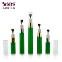 A0031B Botella Airless Vacía de 5ml 10ml 12ml 15ml con Aplicador de Cabeza de Zinc Metálico Personalización para Envasado de Gel para Ojos
