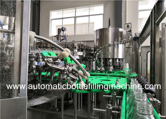 CE Glass Bottle Filling Machine Equipments For Beer / Sparkling Soda Flavoured Drink