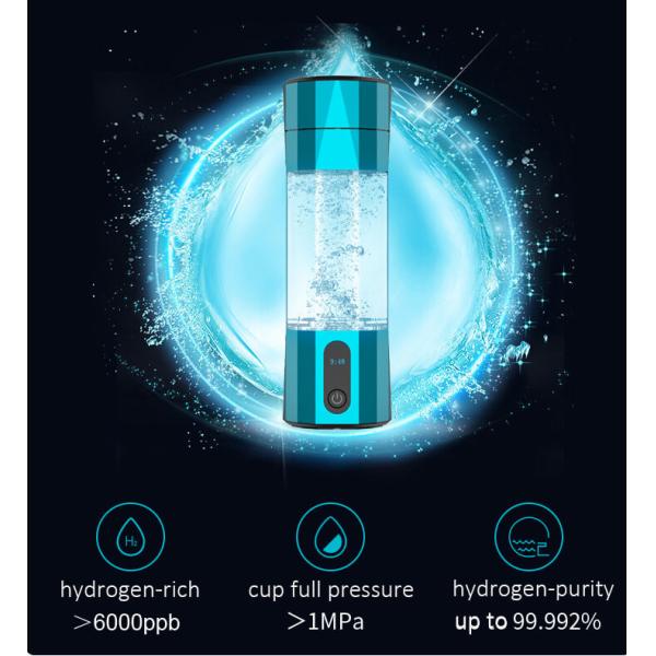 Бытовая легкая водородная медицинская бутылка 9000ppb USB зарядка