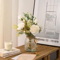 Amazon source artificial rose bouquets for living room and home decoration, artificial rose artificial flowers