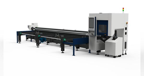 Automatic Obstacle Avoidance Metal Fiber Laser Cutter Side Mounted Lathe Semi Automatic Loading