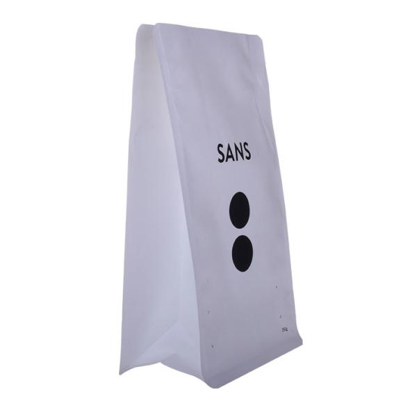 Good Seal Ability gold stamp disposable messenger filler coffee bag in box with valve