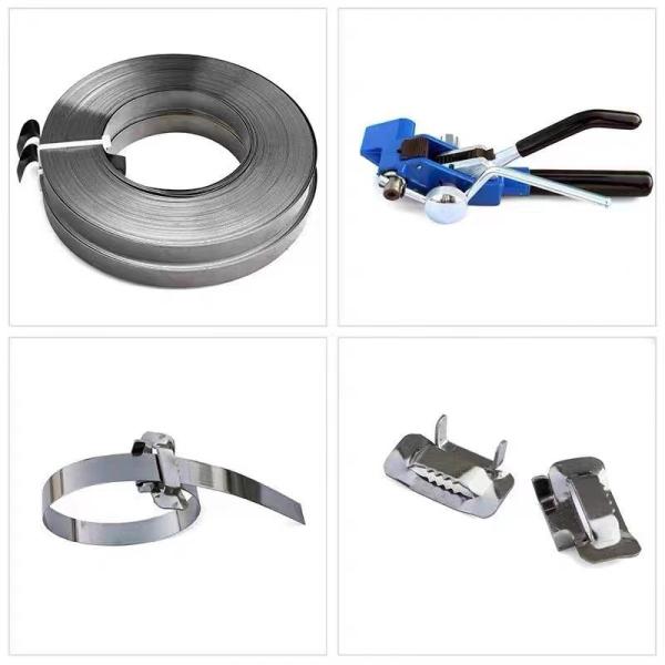 3/4 Width 304 Stainless Steel Banding Strapping Band Strap Tools For Strapping 0.03 Thick Coil, 100 Feet Roll