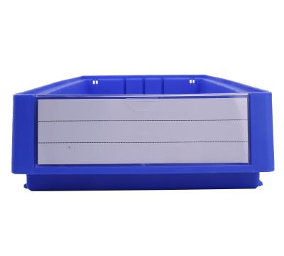 Customized Logo Eco-friendly Stack Bin Plastic Organizer Box with Divider Office Storage Shelf Bin