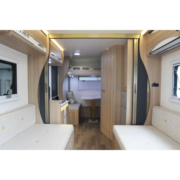 Remorque légère de camping de personne du châssis 4-6 d'Al-knock-out de remorque de voyage de personnes multiples