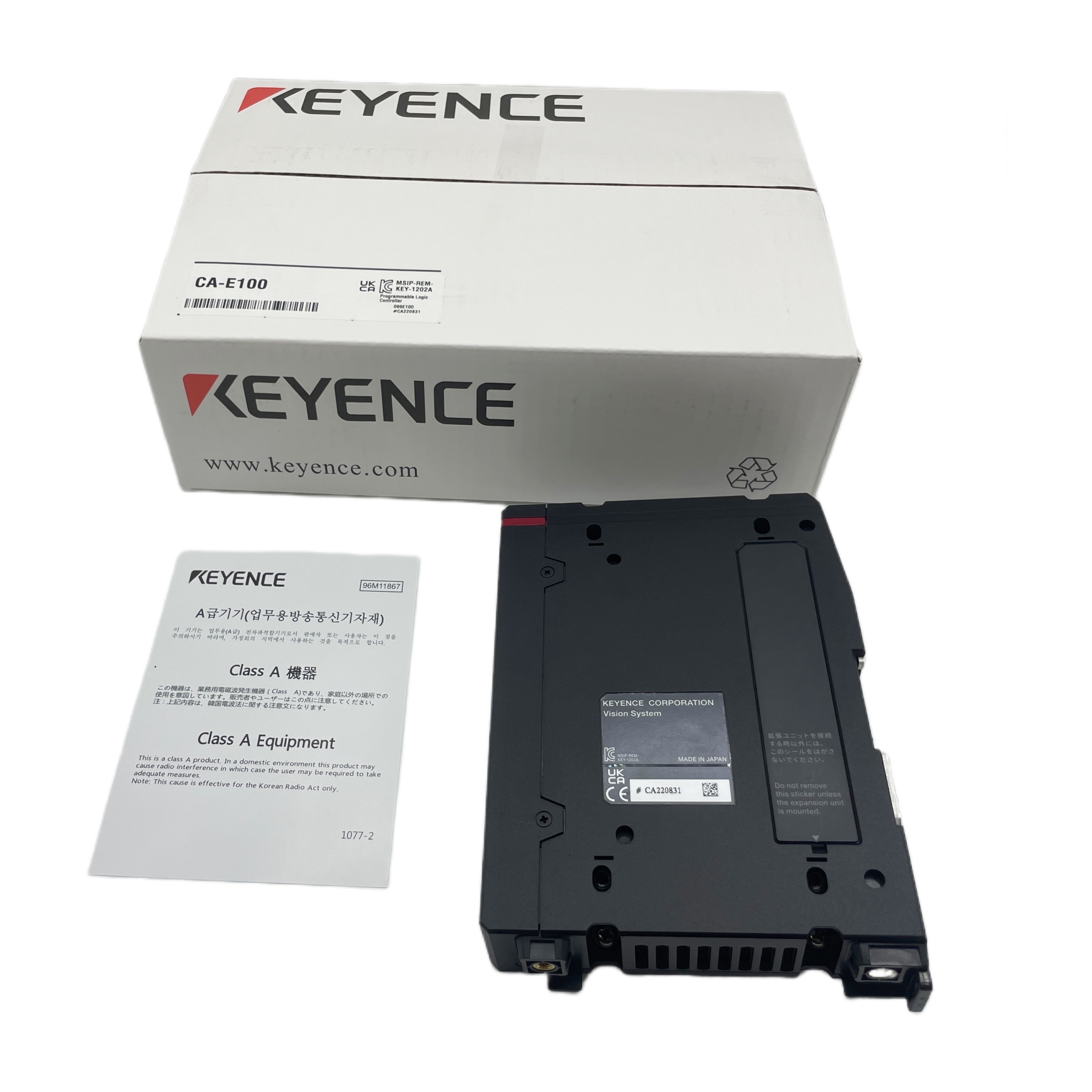 KEYENCE CA-E100 voltage: (direct current areas: Industrial automation production lines,
