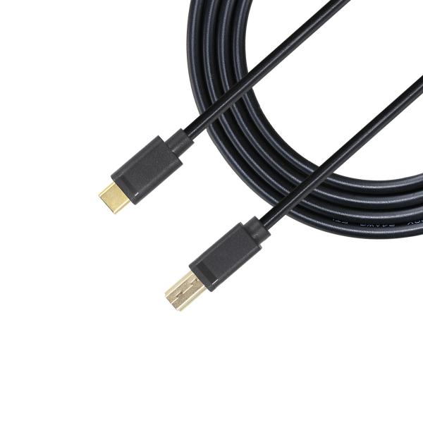 Cabo de impressora USB A para B de 1,8 m 2.0 para HP Canon Epson Brother