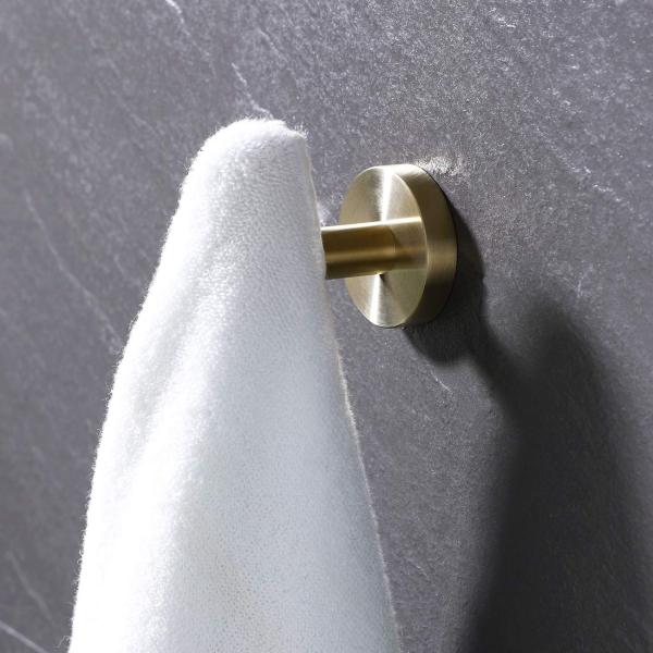Polished Bathroom Hardware Accessories Single Robe Hook
