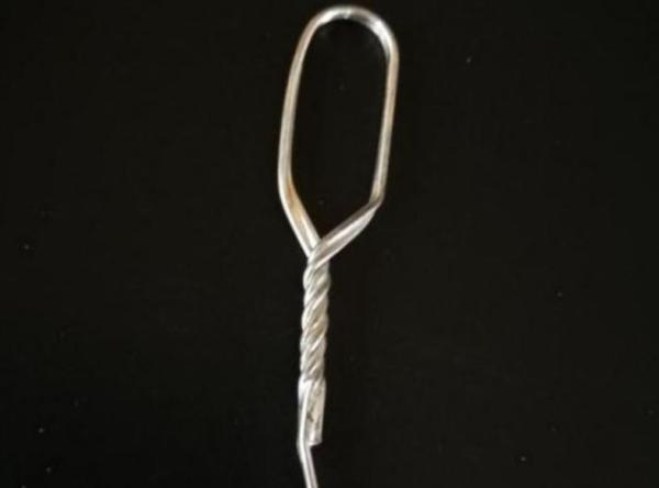 0.9x700mm Flanged Wire Heald  Nylon Covered With Welded Eyelet